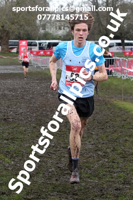 Senior boys, 2020 New Balance English Schools Champs., Sefton Park, Liverpool. Photo: David T. Hewitson/Sports for All Pics